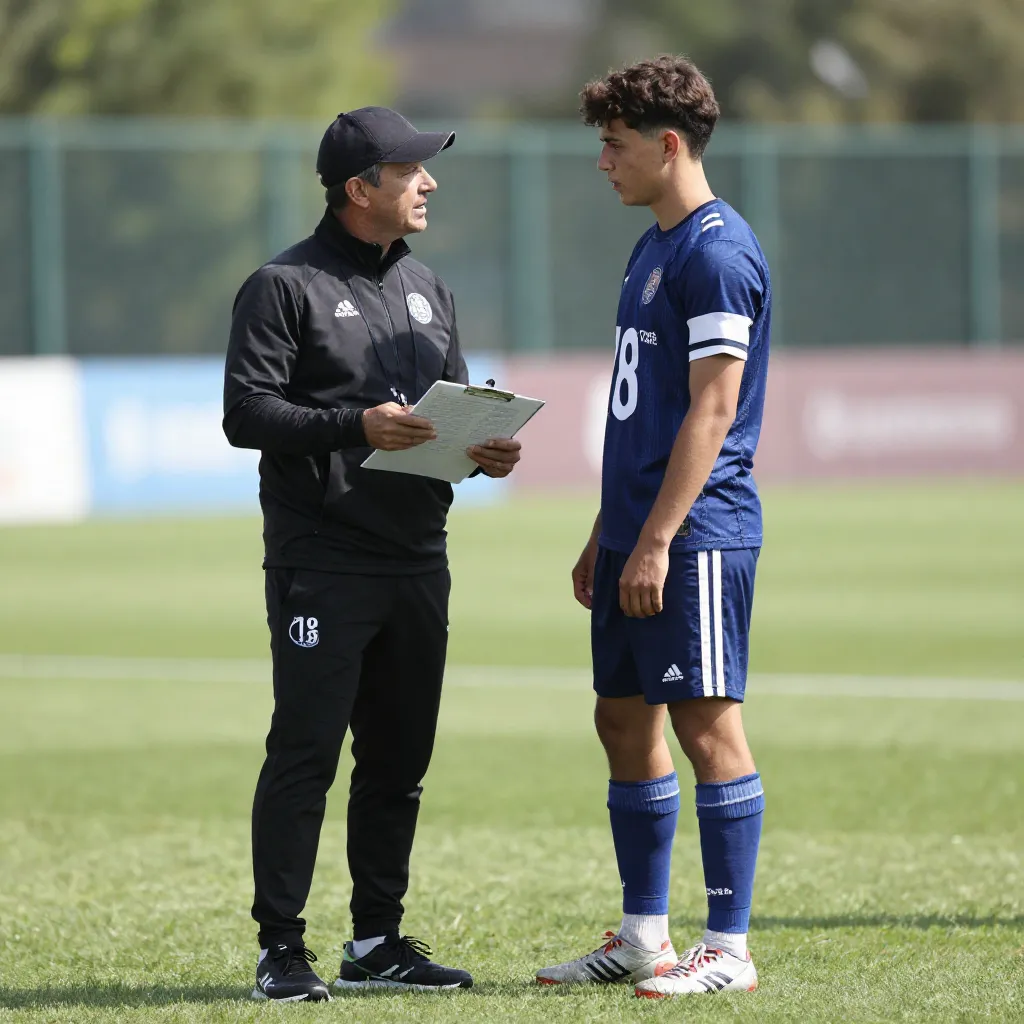 Coach sur le terrain d'Allsports Academy